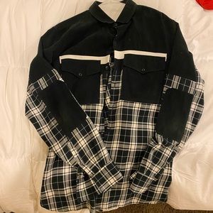 Neil Barrett Plaid/Corduroy Button-Up